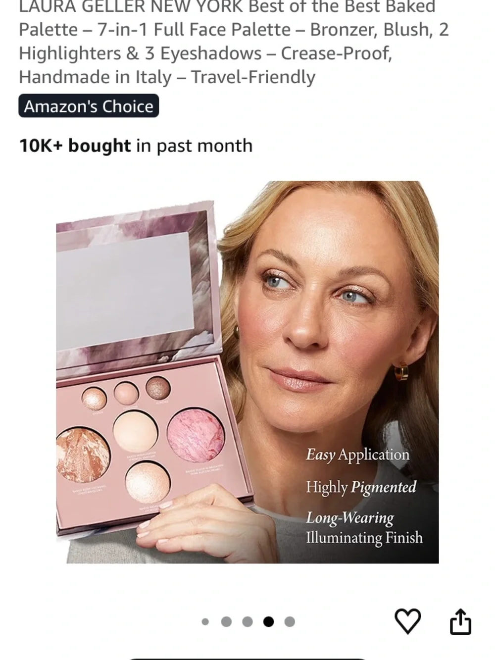 Laura Geller Pink & Beige Multi-Use Baked Face Palette